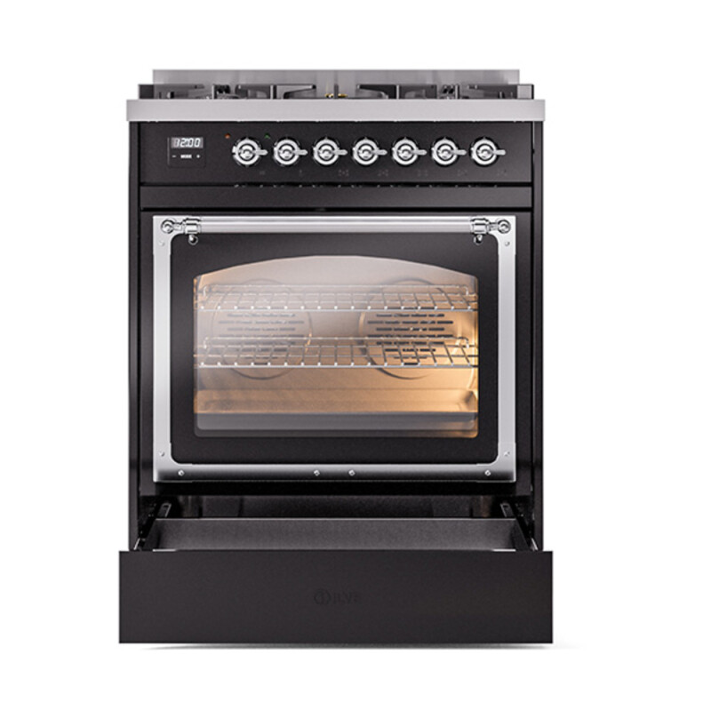 Nostalgie II Noblesse 30 inch Dual Fuel Range with 5 Burners UN30NMPBKC