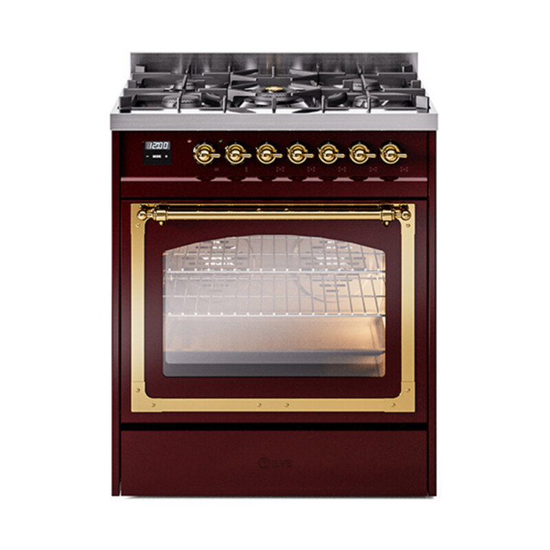 Nostalgie II Noblesse 30 inch Dual Fuel Range with 5 Burners UN30NMPBUG