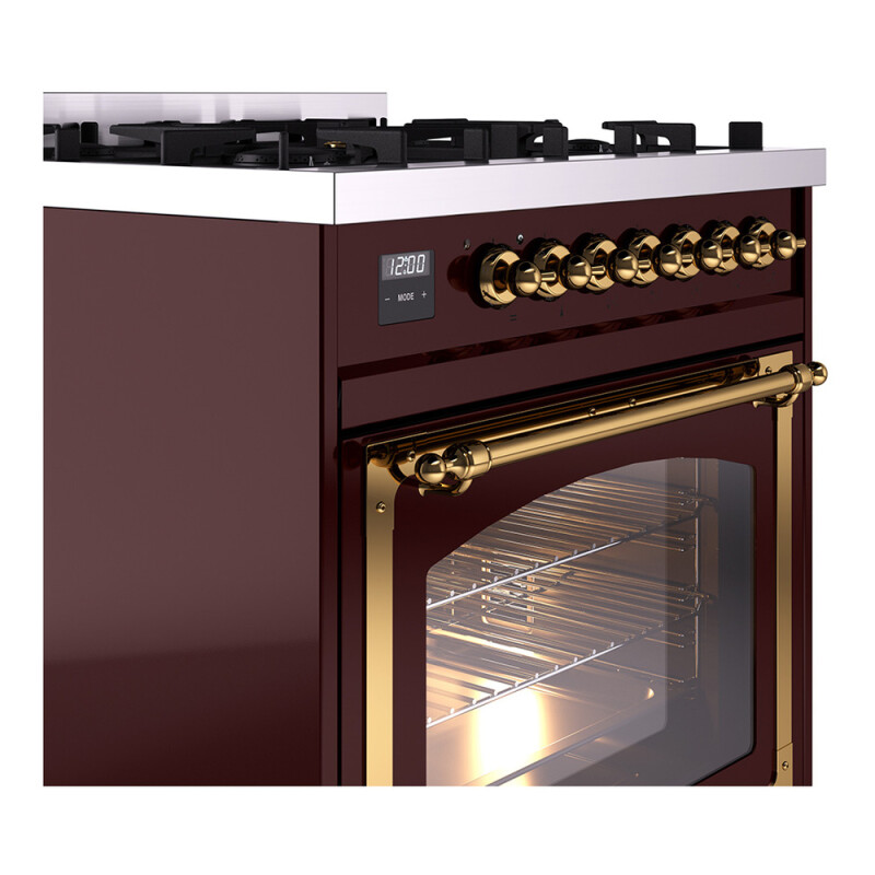 Nostalgie II Noblesse 30 inch Dual Fuel Range with 5 Burners UN30NMPBUG