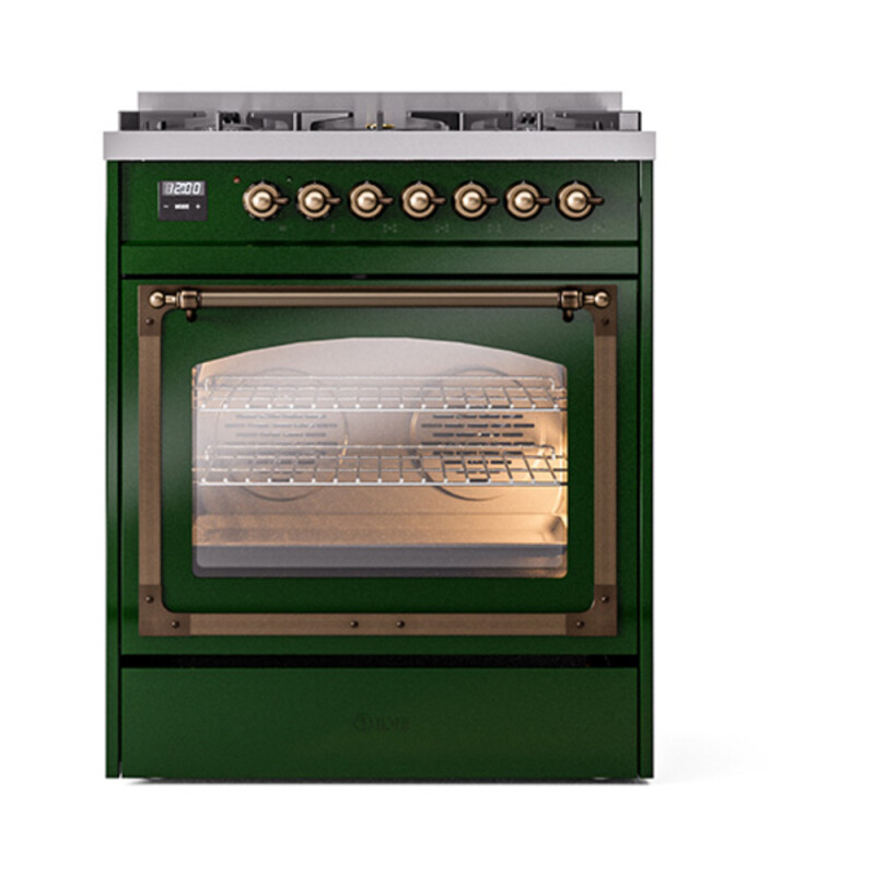 Nostalgie II Noblesse 30 inch Dual Fuel Range with 5 Burners UN30NMPEGBLP