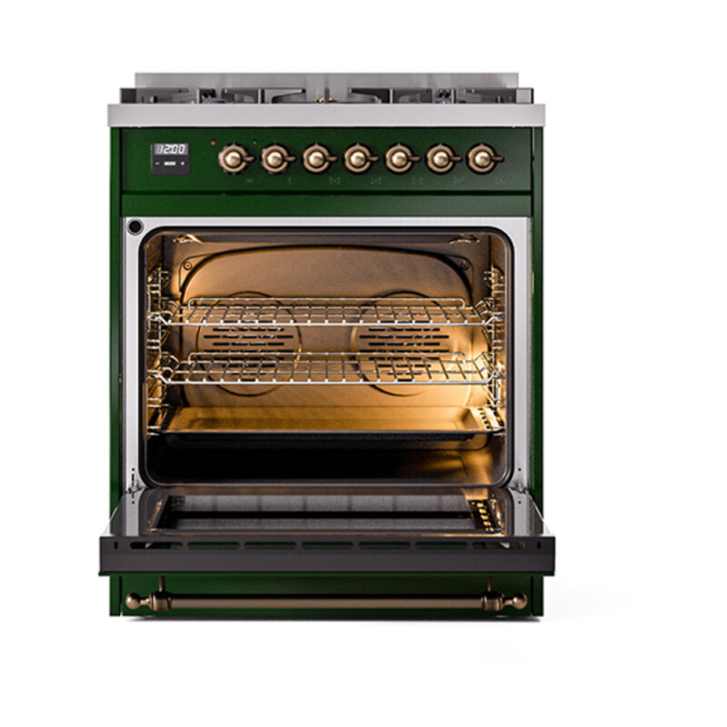 Nostalgie II Noblesse 30 inch Dual Fuel Range with 5 Burners UN30NMPEGBLP