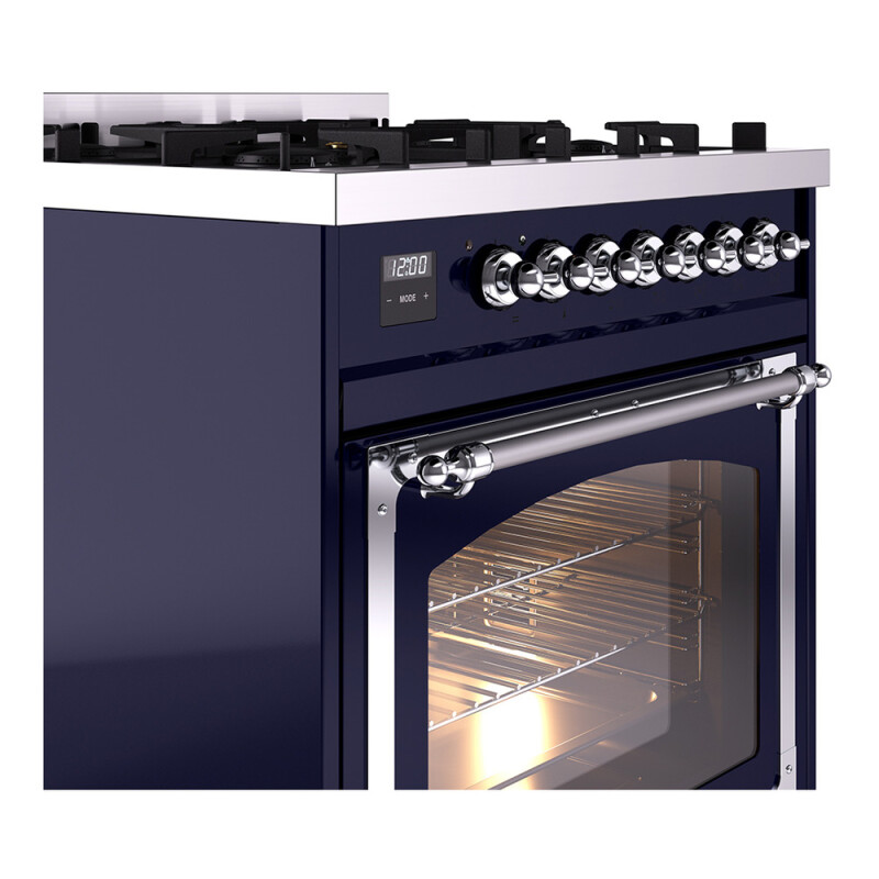 Nostalgie II Noblesse 30 inch Dual Fuel Range with 5 Burners UN30NMPMBCLP