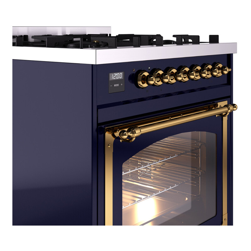 Nostalgie II Noblesse 30 inch Dual Fuel Range with 5 Burners UN30NMPMBG