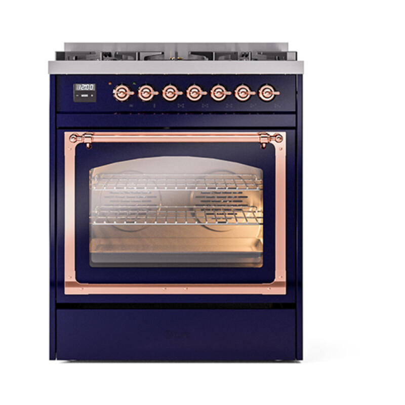 Nostalgie II Noblesse 30 inch Dual Fuel Range with 5 Burners UN30NMPMBP