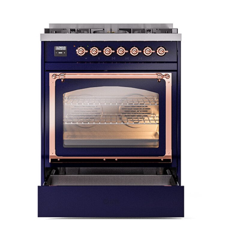 Nostalgie II Noblesse 30 inch Dual Fuel Range with 5 Burners UN30NMPMBP