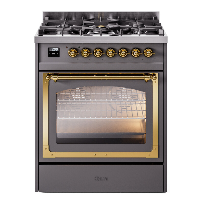 Nostalgie II Noblesse 30 inch Dual Fuel Range with 5 Burners UN30NMPMGGLP