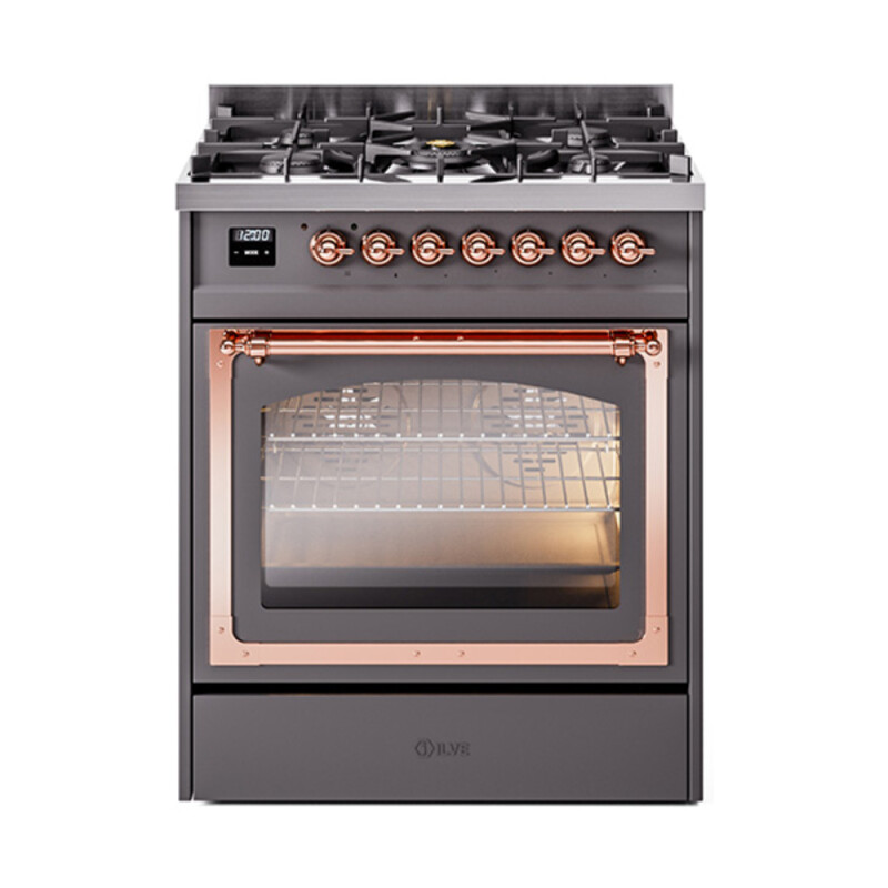 Nostalgie II Noblesse 30 inch Dual Fuel Range with 5 Burners UN30NMPMGP