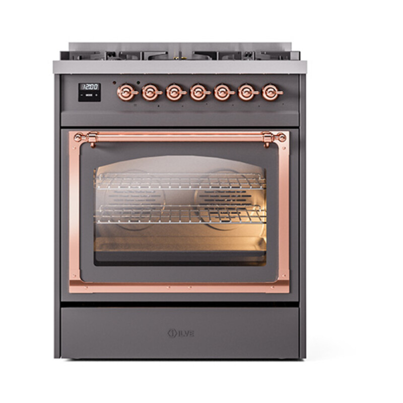 Nostalgie II Noblesse 30 inch Dual Fuel Range with 5 Burners UN30NMPMGP