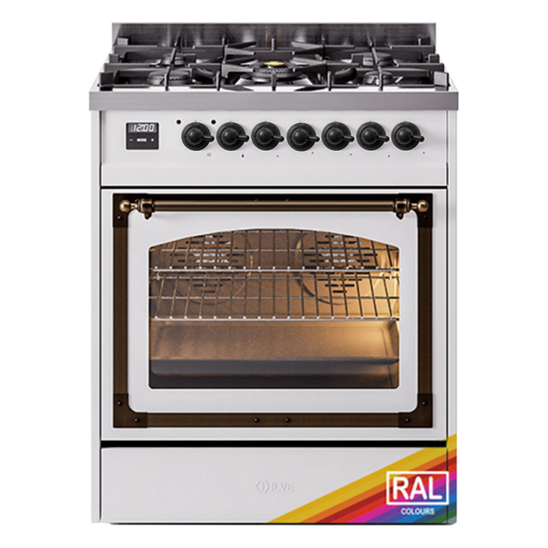 Nostalgie II Noblesse 30 inch Dual Fuel Range with 5 Burners UN30NMPRAB
