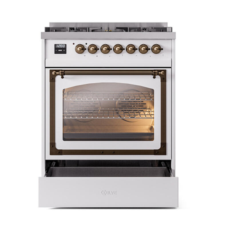 Nostalgie II Noblesse 30 inch Dual Fuel Range with 5 Burners UN30NMPRAB