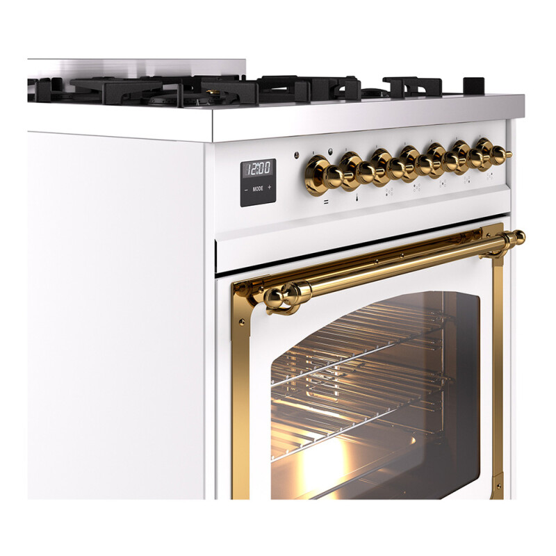 Nostalgie II Noblesse 30 inch Dual Fuel Range with 5 Burners UN30NMPRAG