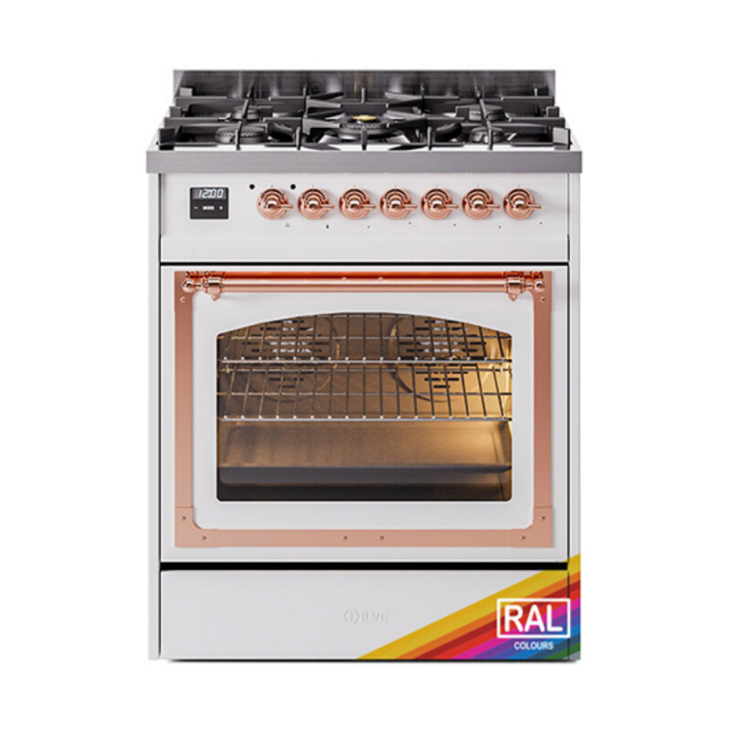 Nostalgie II Noblesse 30 inch Dual Fuel Range with 5 Burners UN30NMPRAP