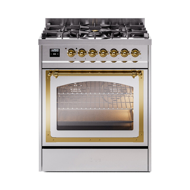 Nostalgie II Noblesse 30 inch Dual Fuel Range with 5 Burners UN30NMPSSG