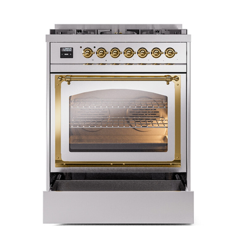 Nostalgie II Noblesse 30 inch Dual Fuel Range with 5 Burners UN30NMPSSG