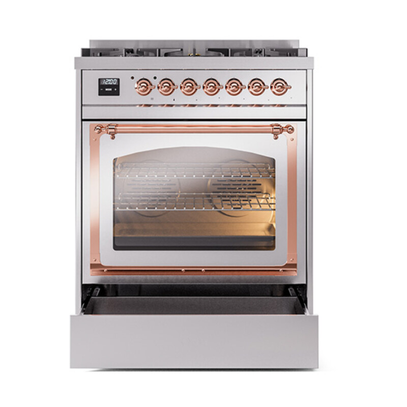 Nostalgie II Noblesse 30 inch Dual Fuel Range with 5 Burners UN30NMPSSP