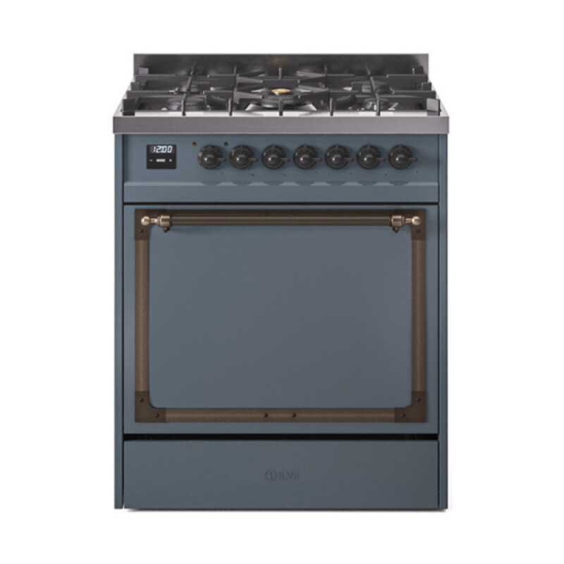 Nostalgie II Noblesse 30 inch Dual Fuel Range with 5 Burners UN30QNMPBGB