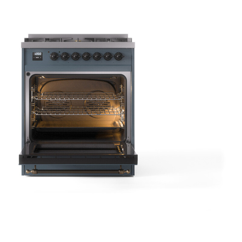 Nostalgie II Noblesse 30 inch Dual Fuel Range with 5 Burners UN30QNMPBGB