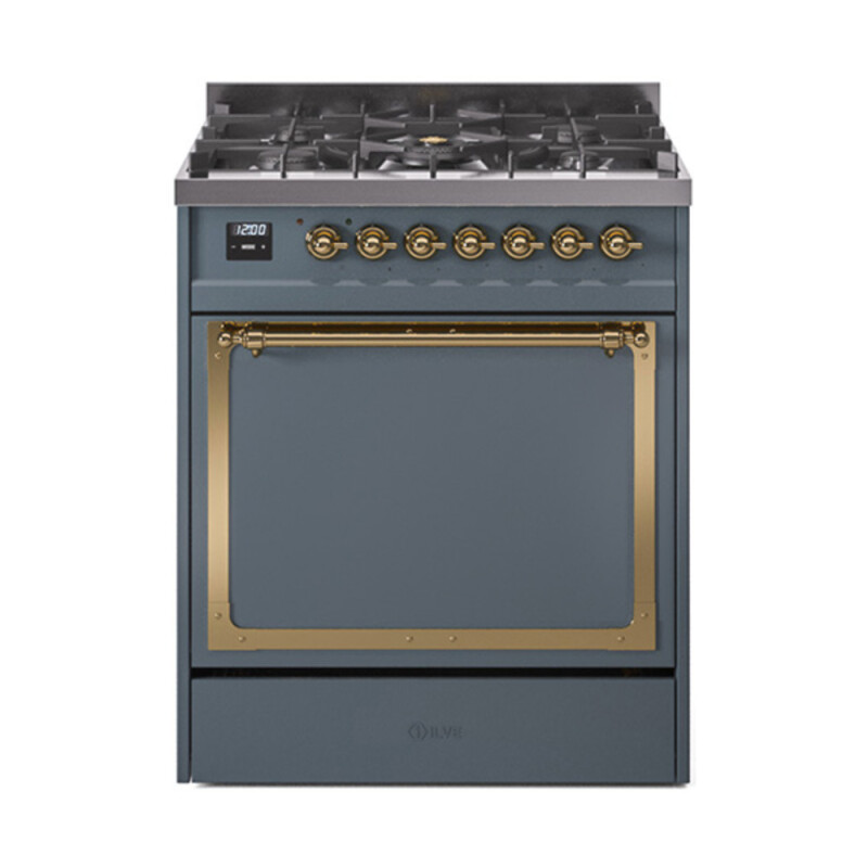 Nostalgie II Noblesse 30 inch Dual Fuel Range with 5 Burners UN30QNMPBGG