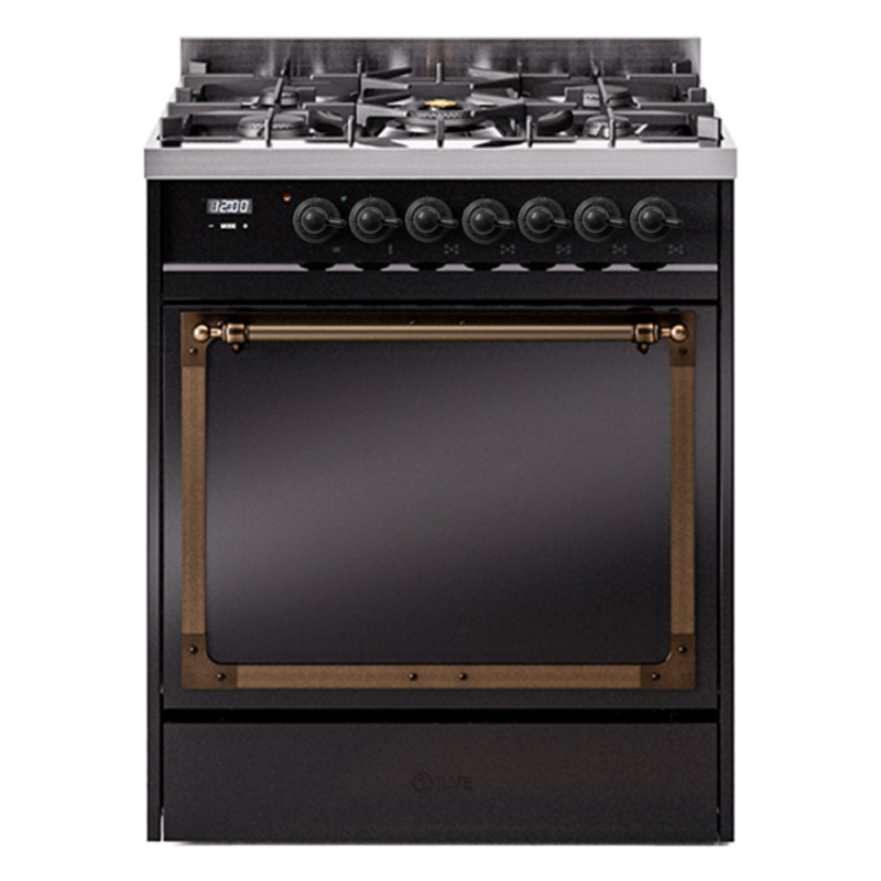 Nostalgie II Noblesse 30 inch Dual Fuel Range with 5 Burners UN30QNMPBKB