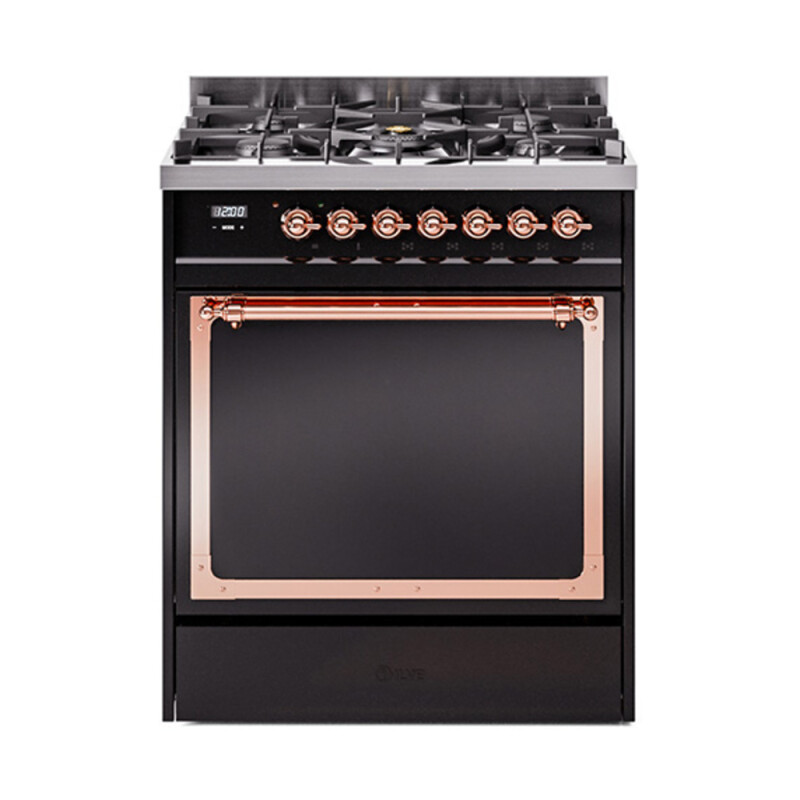Nostalgie II Noblesse 30 inch Dual Fuel Range with 5 Burners UN30QNMPBKP