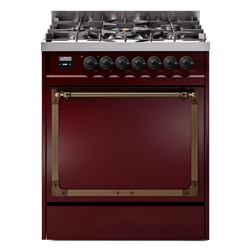 Nostalgie II Noblesse 30 inch Dual Fuel Range with 5 Burners UN30QNMPBUB