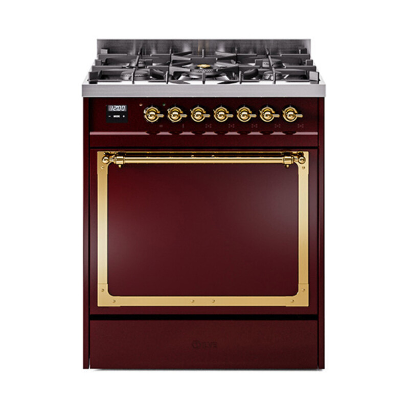 Nostalgie II Noblesse 30 inch Dual Fuel Range with 5 Burners UN30QNMPBUGLP
