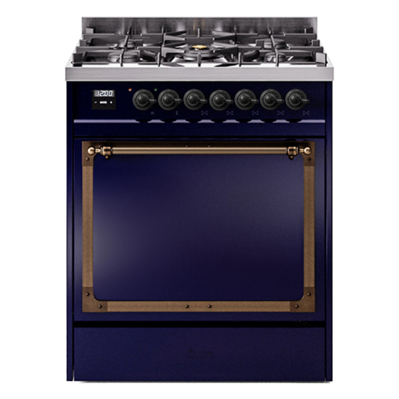 Nostalgie II Noblesse 30 inch Dual Fuel Range with 5 Burners UN30QNMPMBB
