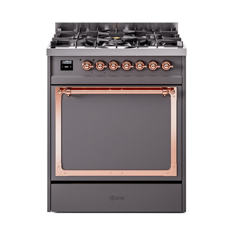 Nostalgie II Noblesse 30 inch Dual Fuel Range with 5 Burners UN30QNMPMGPLP
