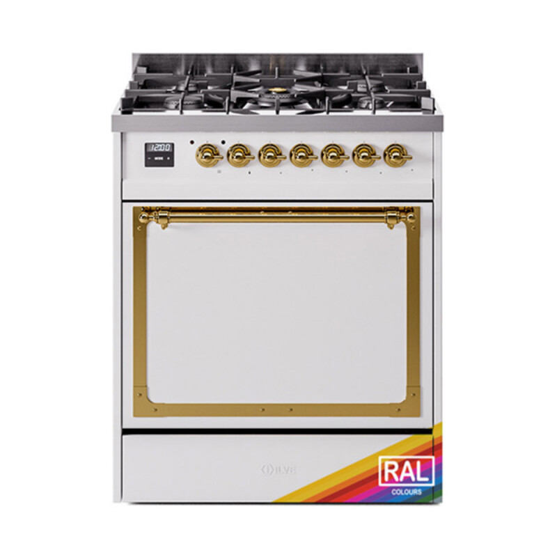 Nostalgie II Noblesse 30 inch Dual Fuel Range with 5 Burners UN30QNMPRAG