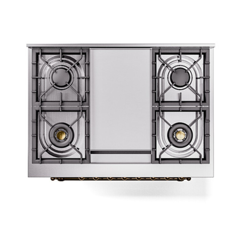 Nostalgie II Noblesse 36 inch Dual Fuel Range with 6 Burners and Griddle UN36FNMPAWB