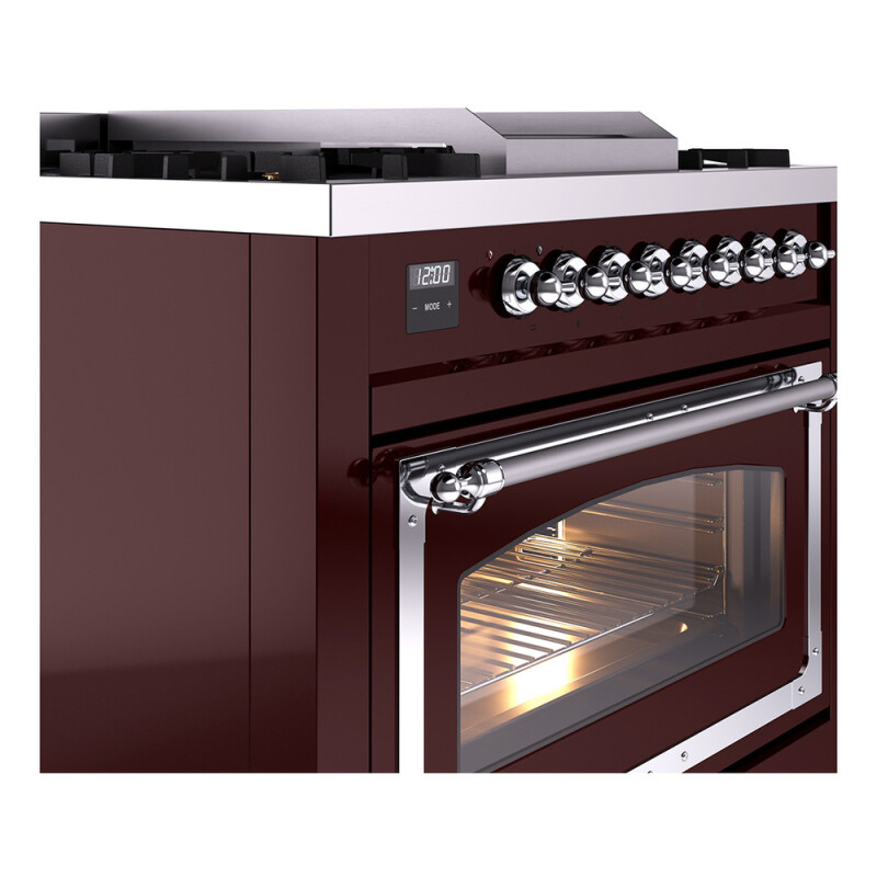 Nostalgie II Noblesse 36 inch Dual Fuel Range with 6 Burners and Griddle UN36FNMPBUC