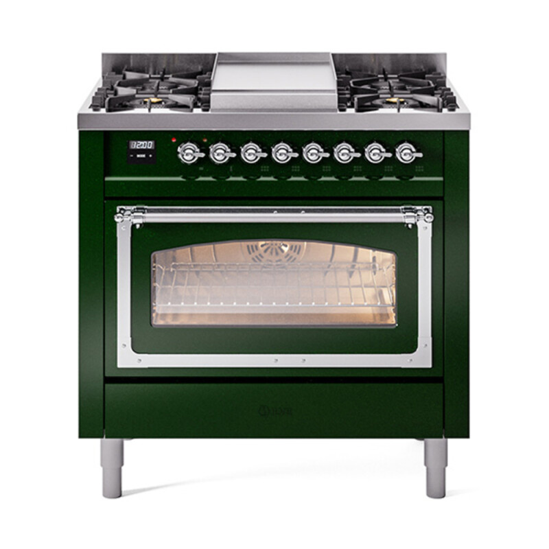 Nostalgie II Noblesse 36 inch Dual Fuel Range with 6 Burners and Griddle UN36FNMPEGC