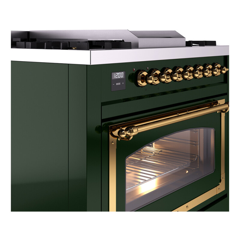 Nostalgie II Noblesse 36 inch Dual Fuel Range with 6 Burners and Griddle UN36FNMPEGG