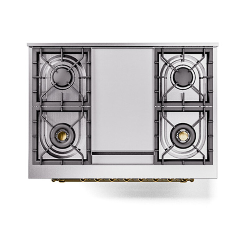 Nostalgie II Noblesse 36 inch Dual Fuel Range with 6 Burners and Griddle UN36FNMPEGG