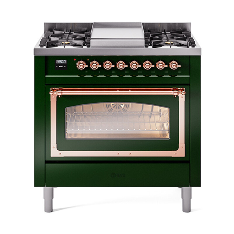 Nostalgie II Noblesse 36 inch Dual Fuel Range with 6 Burners and Griddle UN36FNMPEGP