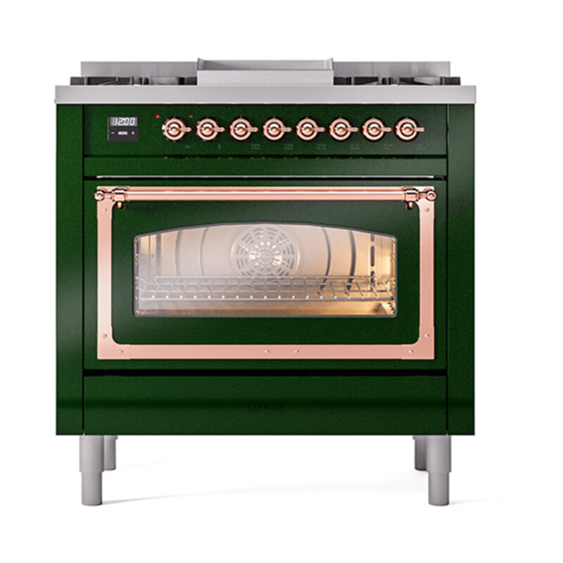 Nostalgie II Noblesse 36 inch Dual Fuel Range with 6 Burners and Griddle UN36FNMPEGP
