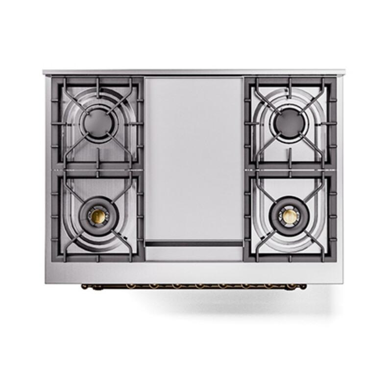 Nostalgie II Noblesse 36 inch Dual Fuel Range with 6 Burners and Griddle UN36FNMPMBB