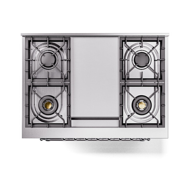 Nostalgie II Noblesse 36 inch Dual Fuel Range with 6 Burners and Griddle UN36FNMPMBC