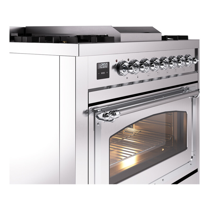 Nostalgie II Noblesse 36 inch Dual Fuel Range with 6 Burners and Griddle UN36FNMPSSC