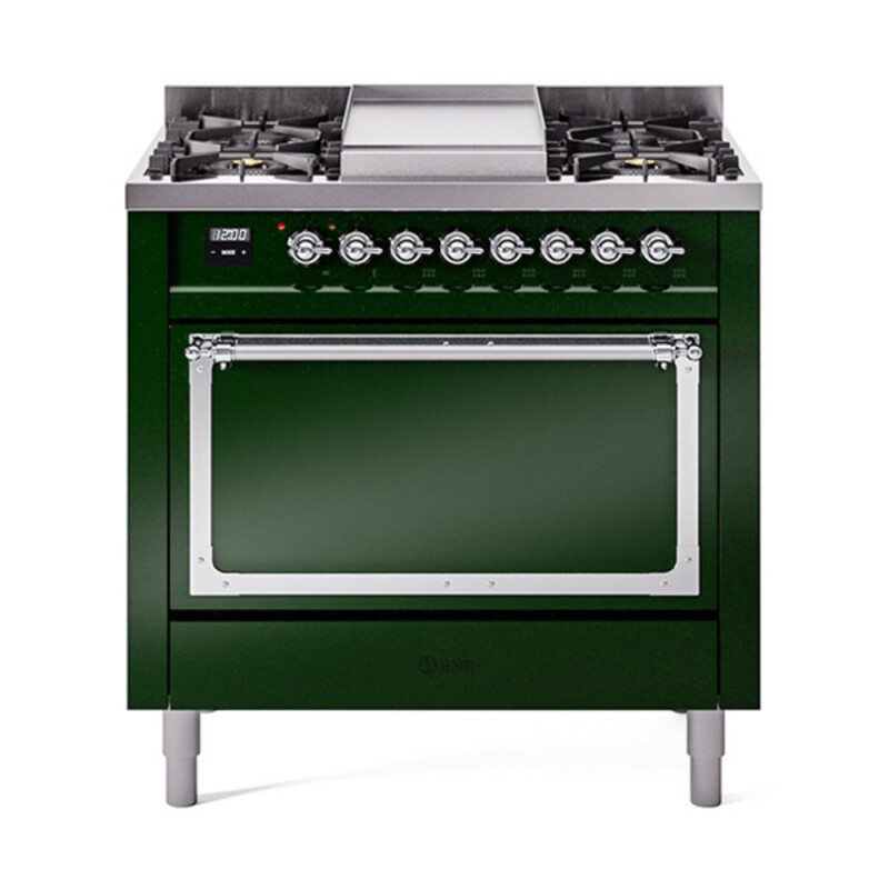 Nostalgie II Noblesse 36 inch Dual Fuel Range with 6 Burners and Griddle UN36FQNMPEGC