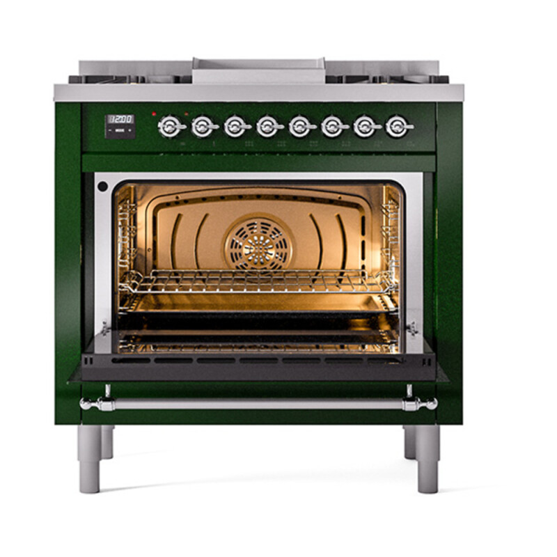 Nostalgie II Noblesse 36 inch Dual Fuel Range with 6 Burners and Griddle UN36FQNMPEGC
