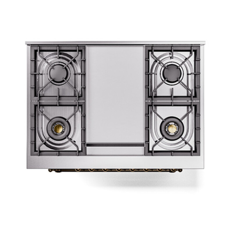 Nostalgie II Noblesse 36 inch Dual Fuel Range with 6 Burners and Griddle UN36FQNMPMGB