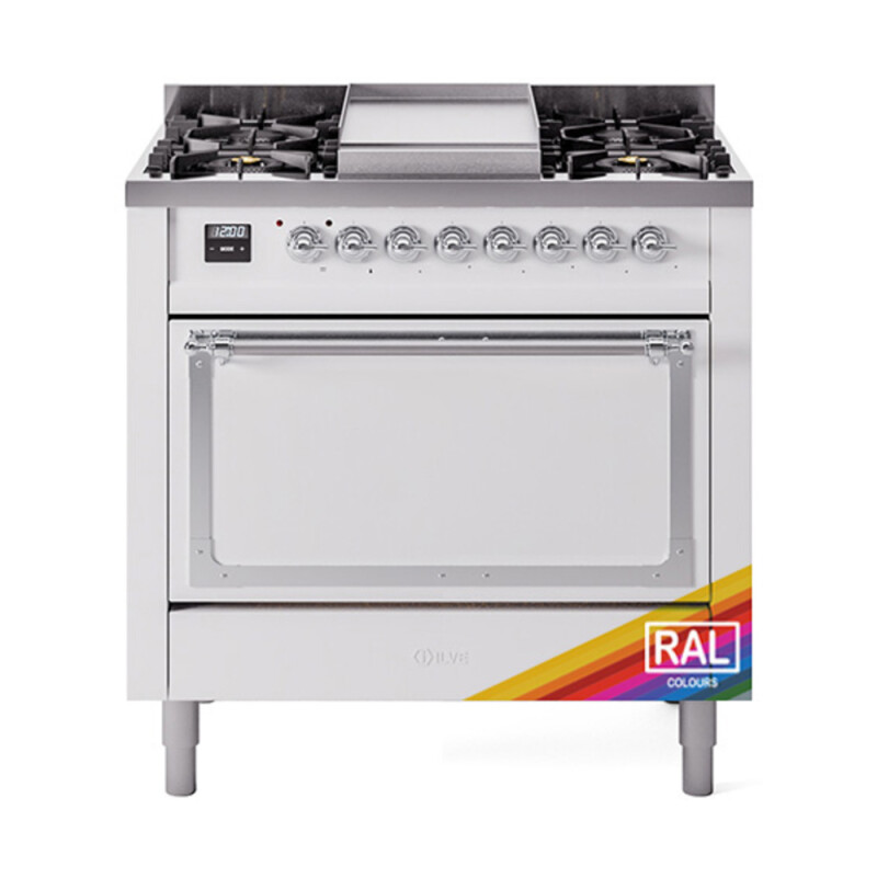 Nostalgie II Noblesse 36 inch Dual Fuel Range with 6 Burners and Griddle UN36FQNMPRAC