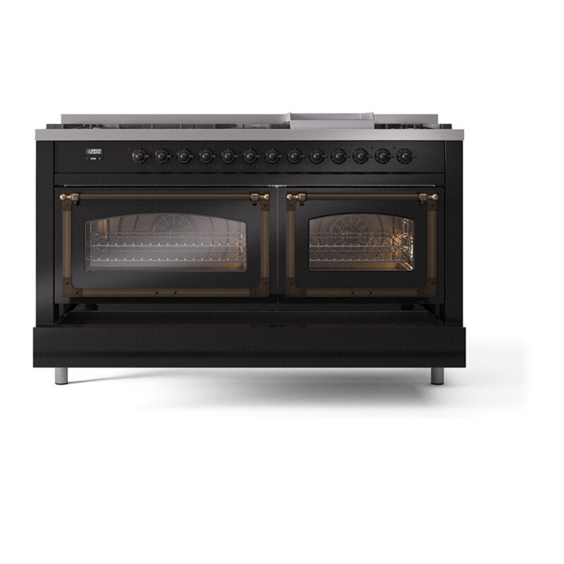 Nostalgie II Noblesse 60 inch Dual Fuel Range UN60FNMPBKB