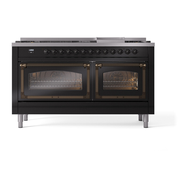 Nostalgie II Noblesse 60 inch Dual Fuel Range UN60FNMPBKBLP