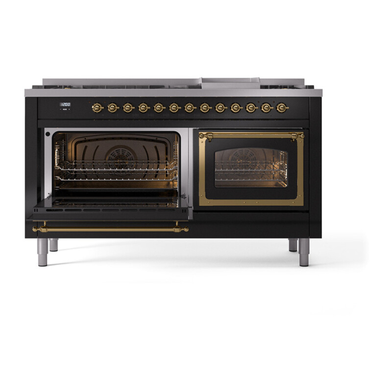 Nostalgie II Noblesse 60 inch Dual Fuel Range UN60FNMPBKG