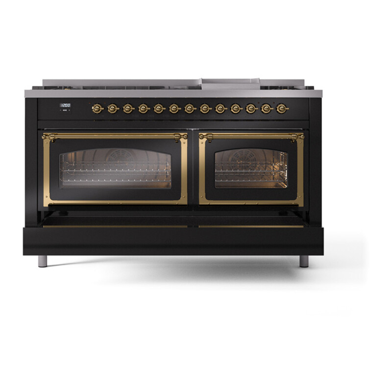 Nostalgie II Noblesse 60 inch Dual Fuel Range UN60FNMPBKG