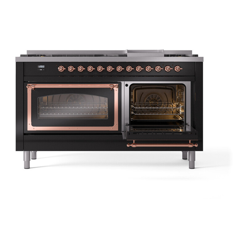Nostalgie II Noblesse 60 inch Dual Fuel Range UN60FNMPBKP