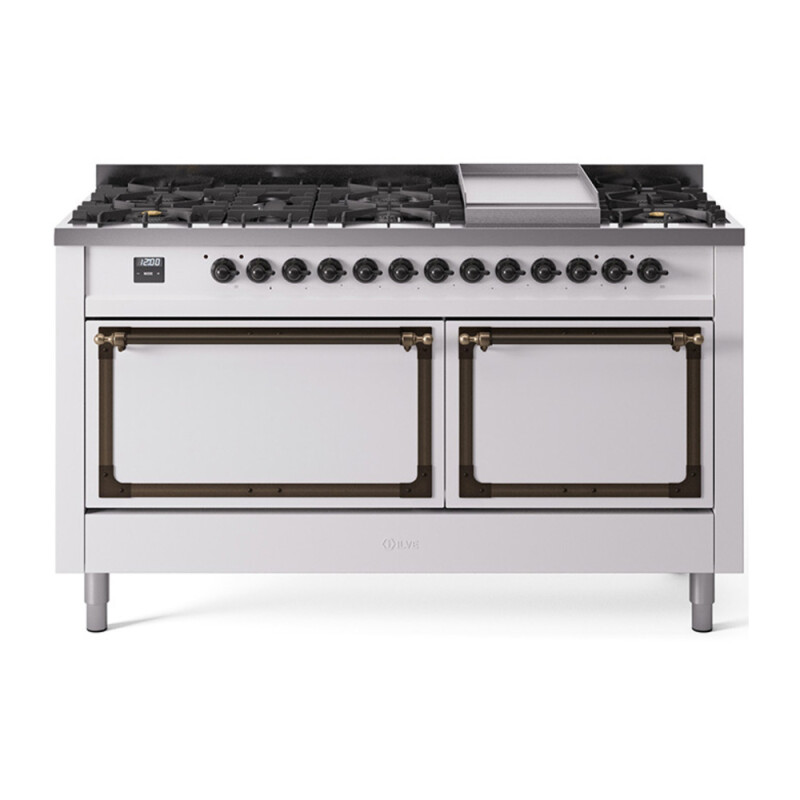 Nostalgie II Noblesse 60 inch Dual Fuel Range UN60FQNMPWHBLP