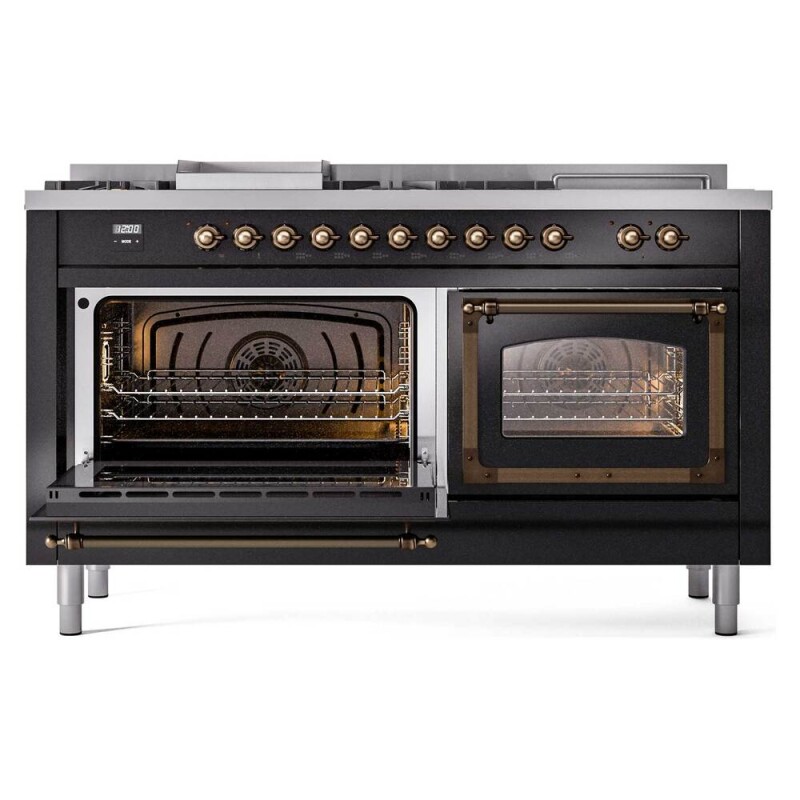 Nostalgie II Noblesse 60 inch Dual Fuel Range UN60FSNMPBKBLP